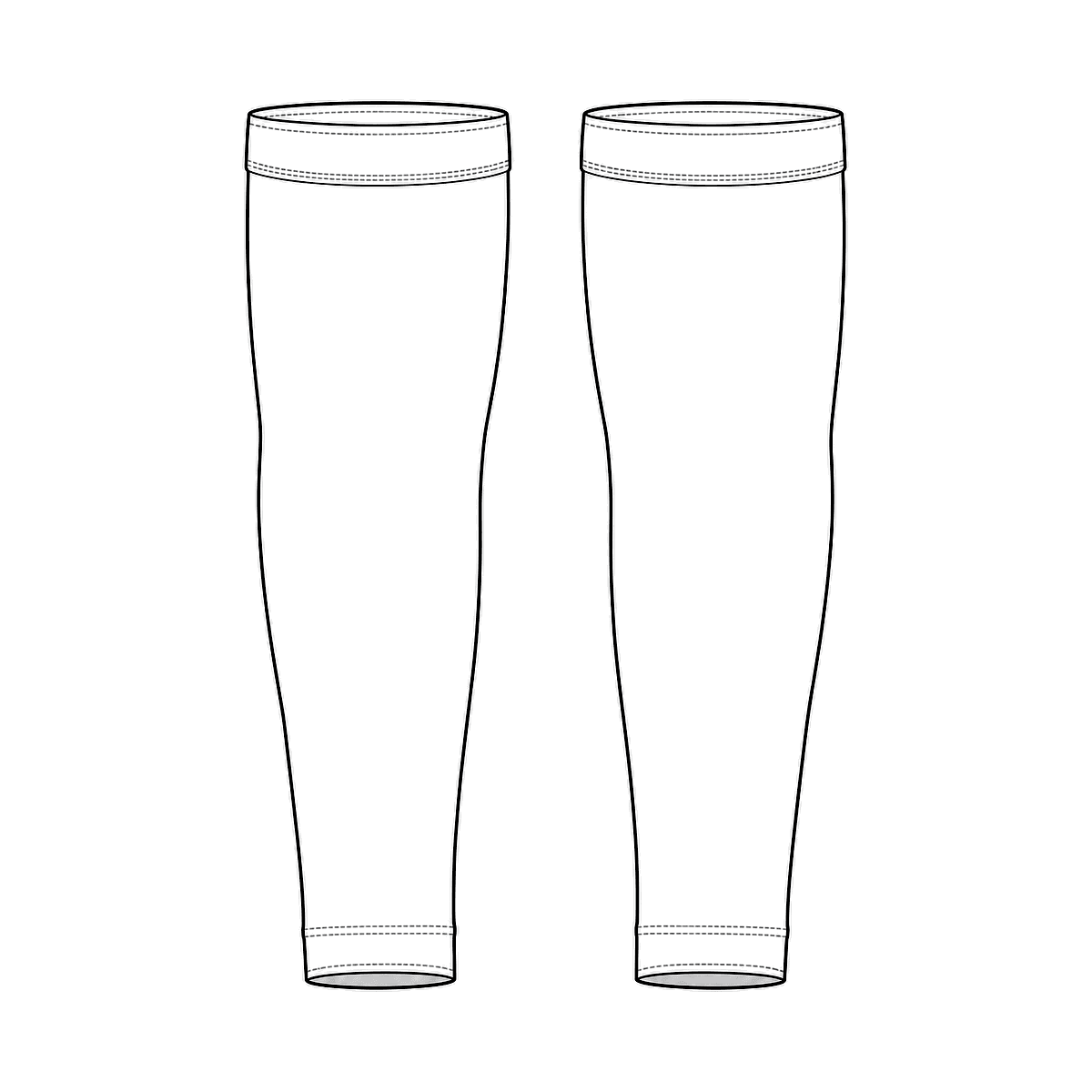 DOT arm sleeves white technical flat
